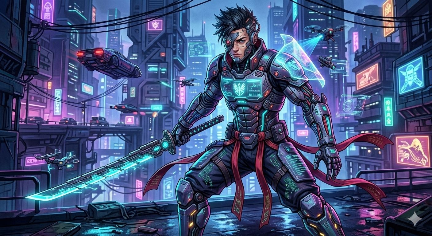 Cyberpunk Samurai Concept Art